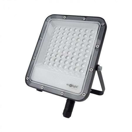 Naświetlacz LED Lampa Reflektor 50W RGB + 6500K Zimna PREMIUM z Pilotem Sterującym Ecolight