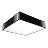 Lampa Sufitowa Oprawa Natynkowa 4x E27 Plafon Kwadratowa Czarna Minimalistyczna Horus Sollux