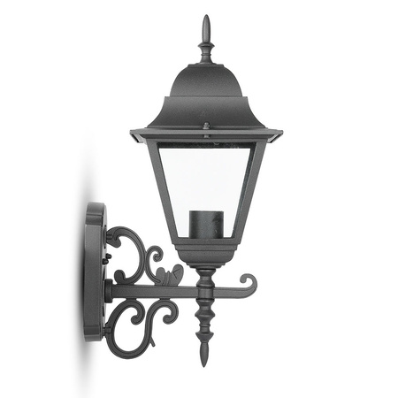 Lampa Ogrodowa Elewacyjna Kinkiet E27 Duża Czarny mat VT-761 V-TAC