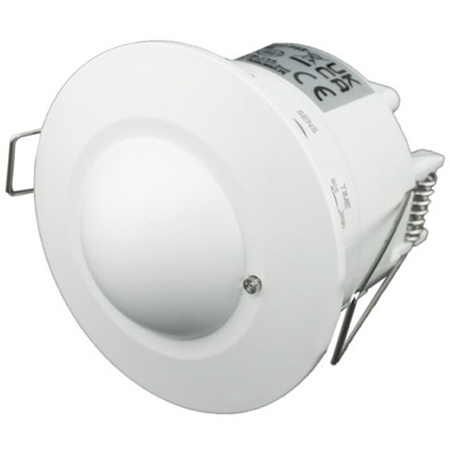 Mikrofalowy Czujnik Ruchu Podtynkowy 360° 8m Wewnętrzny Biały