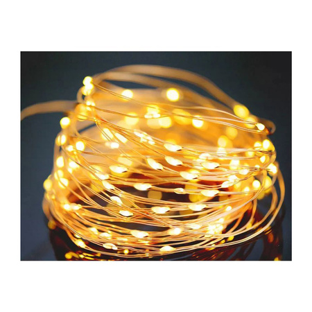 Girlanda Solarna Ogrodowa OZDOBNA Łańcuch Świetlny 100 LED ciepła barwa