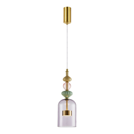Lampa Wisząca Sufitowa ARTE 12W LED śr. 13cm mosiądz Milagro