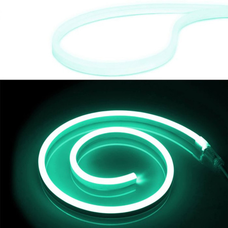 Taśma LED NEON 12V 10W 120LED Błękitna IP67 6x12mm 1m Lumiled