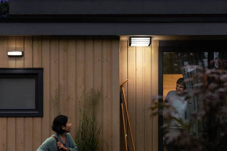 Lampa Ogrodowa Zewnętrzna Plafon 2x E27 IP44 Antracyt Moonshine Philips