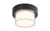 Lampa Ogrodowa Sufitowa Zewnętrzna Kinkiet Elewacyjny 10W 780lm 3000-6500K CCT RGB Ściemnialna IP54 Czarny Nowoczesny Durbe Rabalux