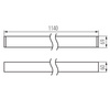 Oprawa Liniowa Lampa Sufitowa LED 29W 115cm 4672lm 4000K Neutralna 60° Natynkowa Czarna KANLUX