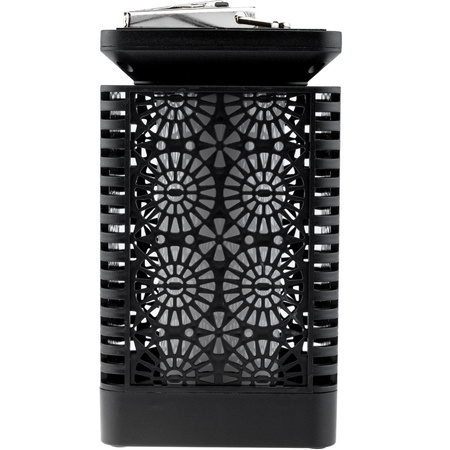 Lampion Ogrodowa LED Solarna Dekoracyjna Płomień Kwadrat 17cm