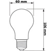 Zestaw 6x Żarówka LED E27 A60 7W = 60W 806lm 2700K Ciepła Filament PHILIPS