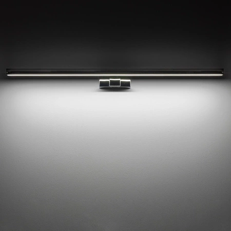 Kinkiet Ścienny Lampa Natynkowa LED 15W 1200lm 4000K Neutralna Chrom Wodoodporna Łazienkowa IP44 Nowoczesna CEZANNE LED L 10682 Nowodvorski