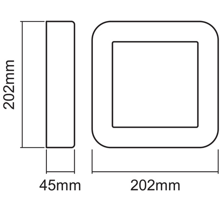 Kinkiet ścienny lampa elewacyjna oprawa zewnętrzna 13W 600lm 3000K Endura Style Kwadrat LEDVANCE