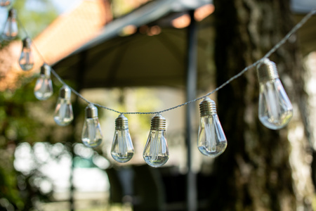 Girlanda Solarna Ogrodowa 20x LED Ozdobne Żarówki 5,69m Ciepła 3000K HELIC LUMILED
