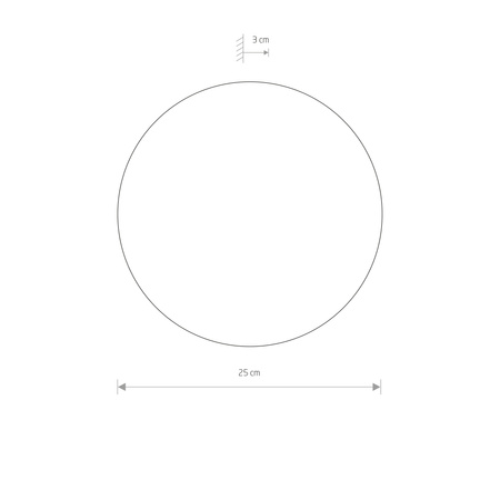 Kinkiet Ścienny Lampa Natynkowa LED 10W 130lm 3000K Ciepła Czarna RING LED M 7635 Nowodvorski
