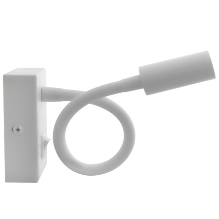 Lampa Ścienna LED Elastyczny Kinkiet do Czytania LEO 3W 4000K Biały
