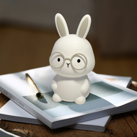 Lampka Dekoracyjna LED 1W 3000K RGBW Biała Szara Ściemnialna Florka Sanico Goldlux