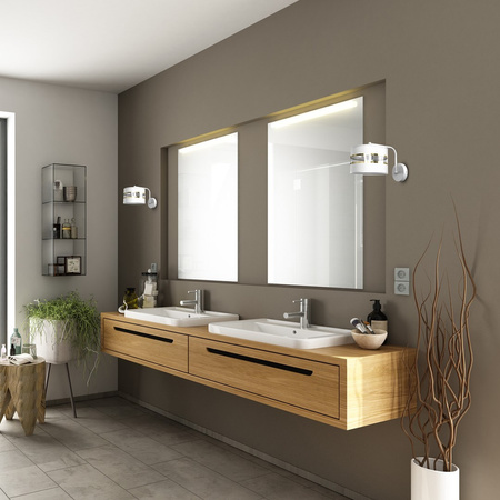 Lampa Ścienna Kinkiet ULTIMO Biała 1xE27 Milagro