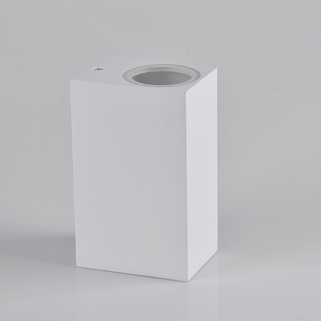 Kinkiet ogrodowy zewnętrzny góra dół na LED 2x GU10 BOSTON GOLDLUX (Polux) ALUMINIUM Biały