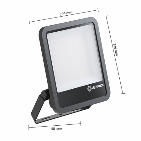 Naświetlacz LED Reflektor Zewnętrzny Lampa 133W 18600lm 3000K IP66 Czarny Floodlight Ledvance