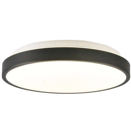 PLAFON LED lampa oprawa sufitowa czarny 30cm 15W 4000K KERN GOLDLUX (Polux)