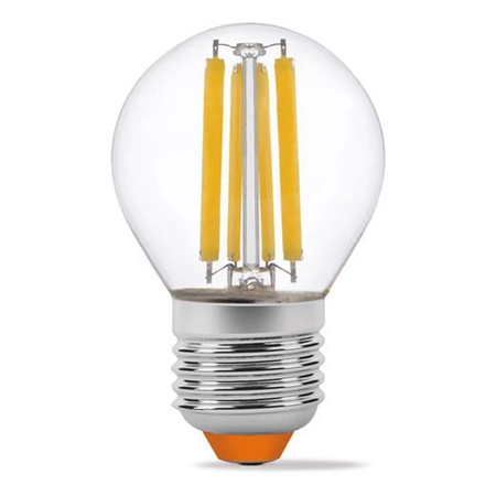 Żarówka LED E27 G45 Kulka 6W = 60W 806lm 4000K Neutralna 360° FILAMENT Videx