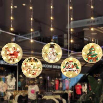 Zawieszka LED z Choinką 3xAAA 14CM 2700K Świąteczna LVT