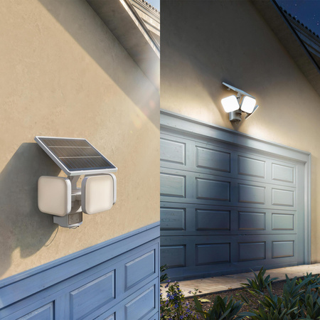 Lampa Solarna Naświetlacz Solarny 24.5W 4000lm 3000K Ciepła IP65 Biały z Czujnikiem Ruchu UltraEfficient Zyren Philips