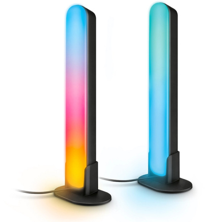 2x Lampa LED Biurkowa Gamingowa RGBIC Gradient 30cm Light Bar Inteligentna SMART WiFi Bluetooth Aplikacja WiZ