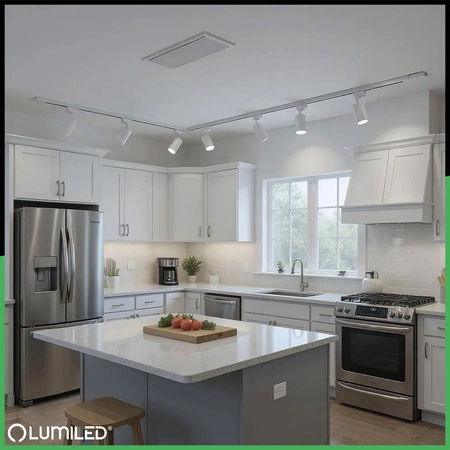 Łącznik Kątowy Narożny Biały do Listew Szynowych Jednofazowych Szynoprzewodów LUMILED