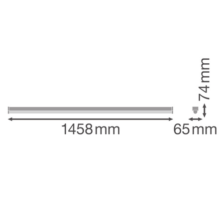 Lampa Oprawa Liniowa Listwa Oświetleniowa 48W 7200lm CCT Biały Linear Ledvance