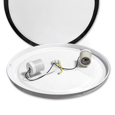 Plafon LED Oprawa Lampa Sufitowa Ścienna SOLEN 2xE27 okrągły czarny