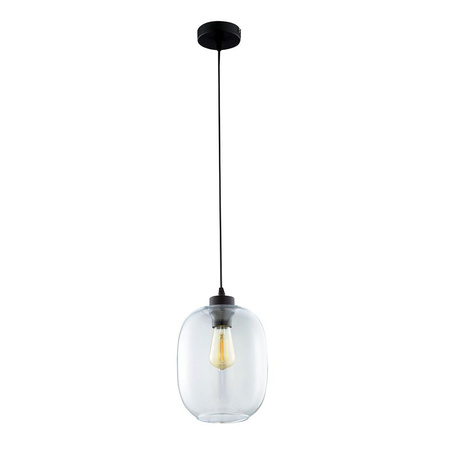 Lampa Sufitowa Wisząca ELIO Zwis Czarna Szklana Nowoczesna E27 3180 TK Lighting