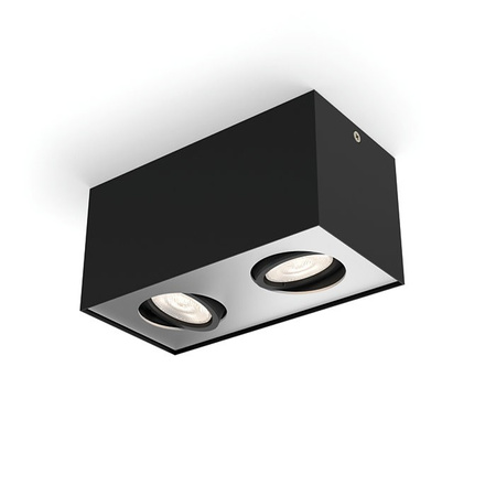 Oprawa Natynkowa Halogenowa LED 2x 4.5W BOX Ruchoma Czarna PHILIPS