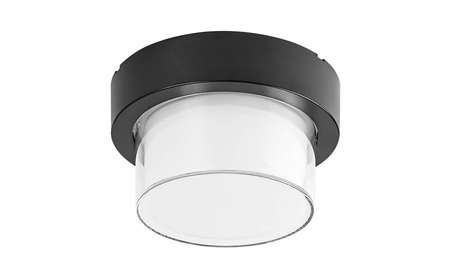 Lampa Sufitowa LED Ogrodowa Zewnętrzna DURBE 10W RGB+CCT IP54 WIFI+BLUETOOTH Okrągła Czarno-Biała RABALUX