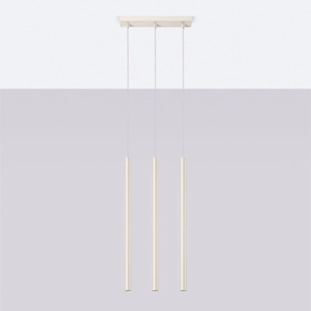 Lampa Wisząca Sufitowa Zwis Tuba Spot 3x G9 Beżowa Pastelo Ocean Green SL.1514 Sollux