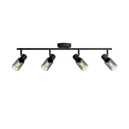 Lampa Sufitowa Reflektor 4x E14 Czarna Palms Philips