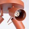 Lampa Sufitowa Plafon Tuba Spot 3x GU10 Ochra Czerwona Ring Bittersweet Shimmer SL.1509 Sollux