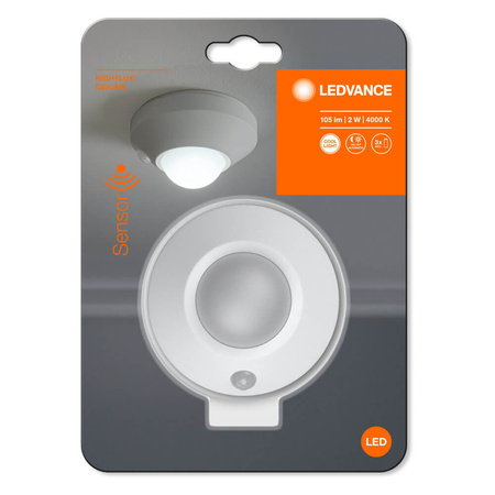 Lampka nocna LED Nightlux Ceiling Biała 1,70W 105lm 4000K IP20 Ledvance Czujnik ruchu