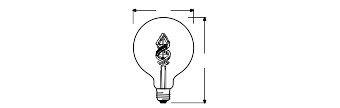Żarówka LED E27 4.5W = 30W 300lm Ściemnialna SMART+ WiFi Filament Globe Ledvance