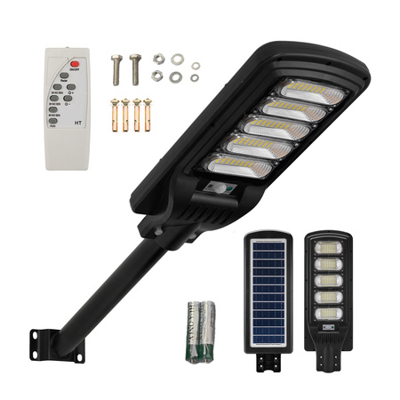 Lampa Solarna LED Mocna 1800W 6500K Latarnia Ogrodowa Uliczna IP66 + Pilot