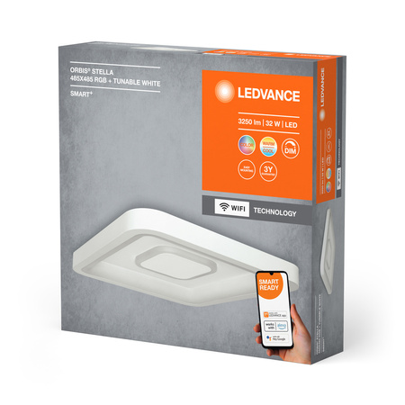 Plafon LED Lampa Sufitowa ORBIS STELLA 32W 3250lm RGB CCT 48,5cm SMART+ WIFI LEDVANCE