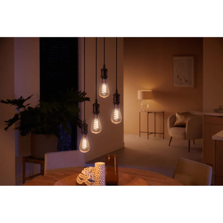 Żarówka LED Edison E27 ST72 7W CCT PHILIPS HUE White & Ambiance Filament Bluetooth Zigbee
