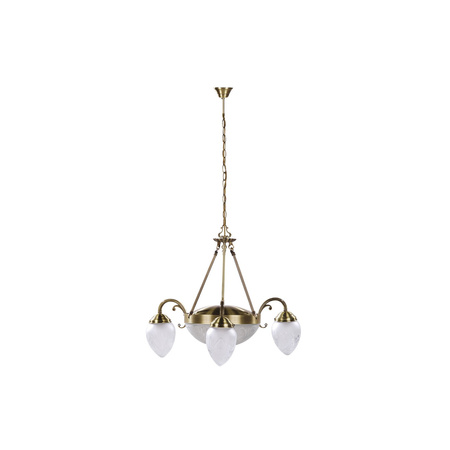 Lampa Sufitowa Wisząca Żyrandol 3x E27 Brązowy Klasyczny Annabella 8633 Rabalux