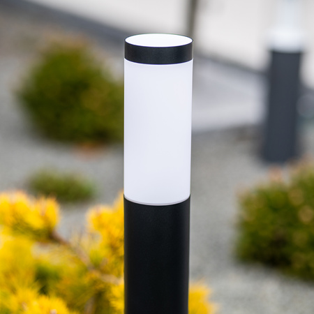 Lampa Ogrodowa Zewnętrzna E27 CZARNY SŁUPEK 65cm Lilium LUMILED