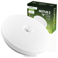 Plafon LED Lampa Sufitowa Natynkowa 24W NOTUS 2 Okrągły Czujnik Ruchu IP44 33 cm LUMILED