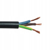 Przewód Kabel OW H05RR-F 300/500V 3x1,5mm Czarny 1m ELEKTROKABEL