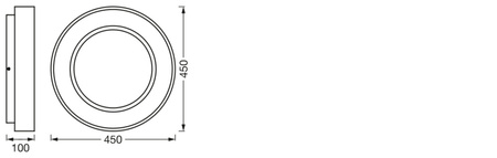 Plafon LED Natynkowy 18.5W 500lm CCT Ściemnialna Okrągła Biały SMART+ WiFi Sun@Home Ledvance
