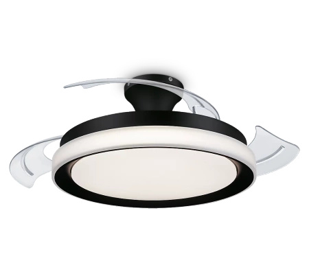 Lampa Sufitowa Plafon z Wentylatorem LED 28+35W 4500lm 2700-5500K Czarna Bliss Philips