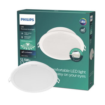 Panel LED Oprawa Podtynkowa Wpuszczana MESON 12.5W 3000K 14cm Okrągła Downlight PHILIPS