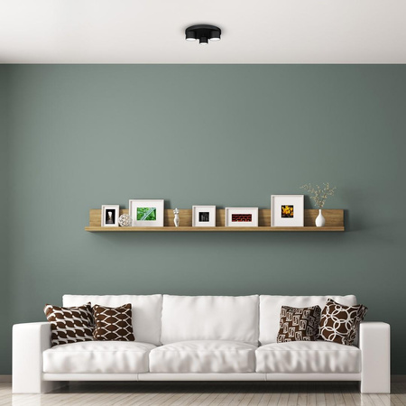 Lampa Sufitowa DIXIE Czarna 3xGX53 Milagro