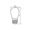 Żarówka LED E27 ST45 0.5W 50lm 2700K Ciepła Przezroczysty ST45 Filament Kanlux