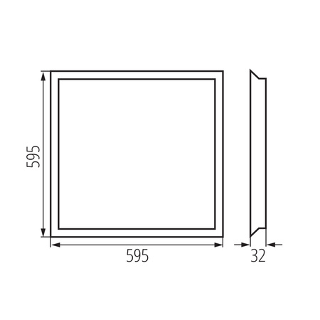 Panel LED Plafon Biurowy 60x60 36W 5000lm 4000K Neutralna CRI90 90° UGR19 Podtynkowy Kwadratowy Biały BLINGO KANLUX